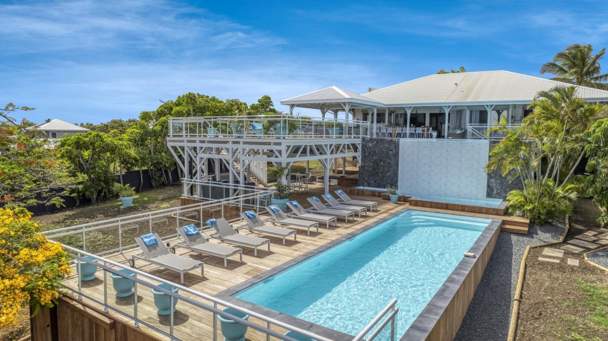 Location villa Guadeloupe Sainte Anne - Villa 7 chambres 20 personnes - Le Helleux - vue mer proche plage du Pierre et Vacances (6)